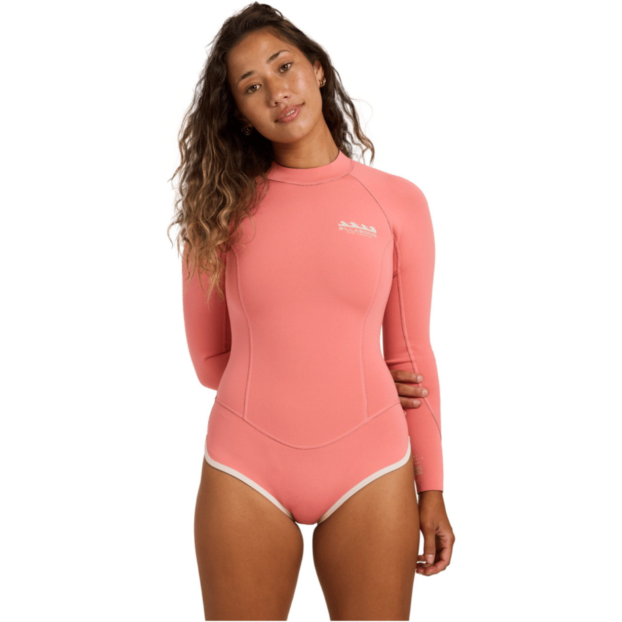 2026 Billabong Womens Spring Glider 2mm Long Sleeve Springsuit Wetsuit ABJW400135 - Watermelon